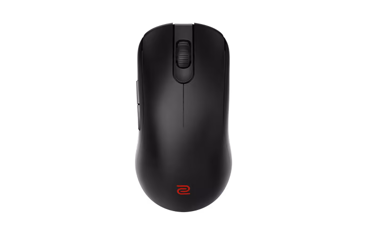 BenQ Zowie FK2-DW mouse in Black, top view