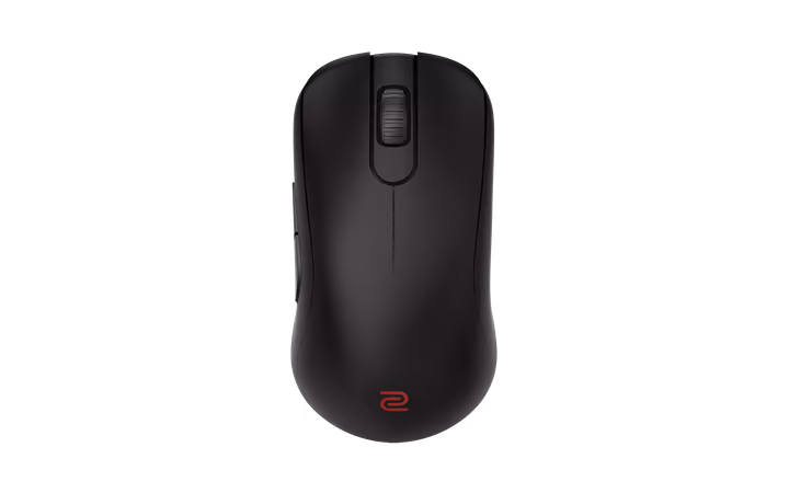 BenQ Zowie S2-DW mouse in Black, top view