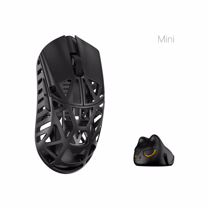 WLMOUSE Beast X Mini Pro mouse in Black, left side