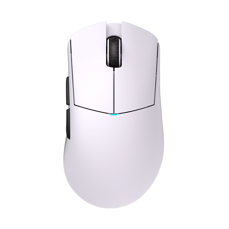 Lamzu Paro Aurora mouse in White, top view