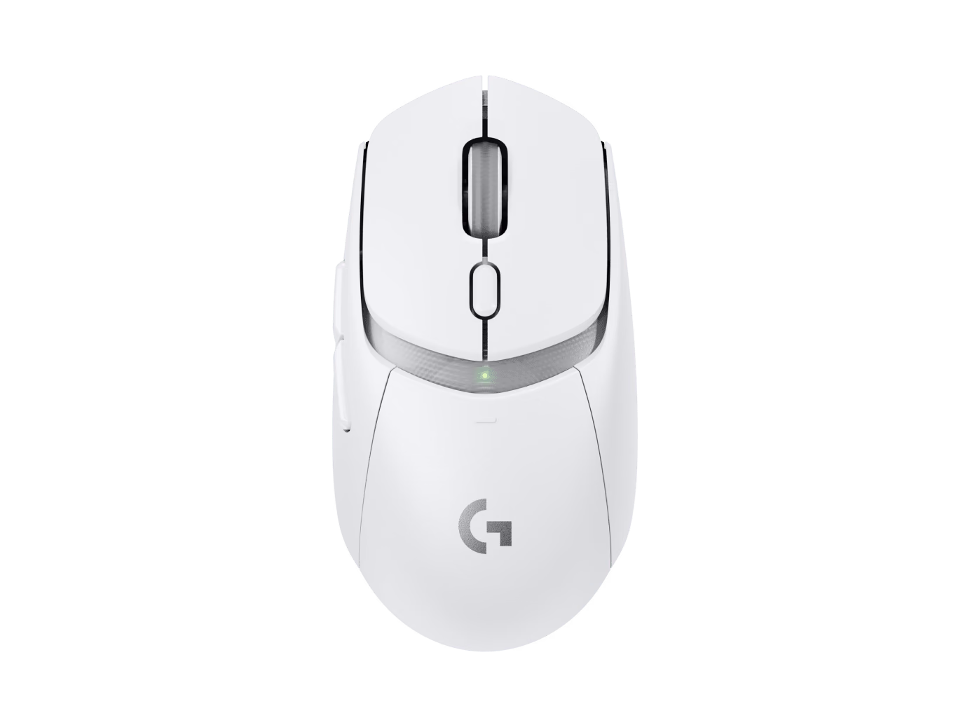 Logitech G309 mouse in White, top view