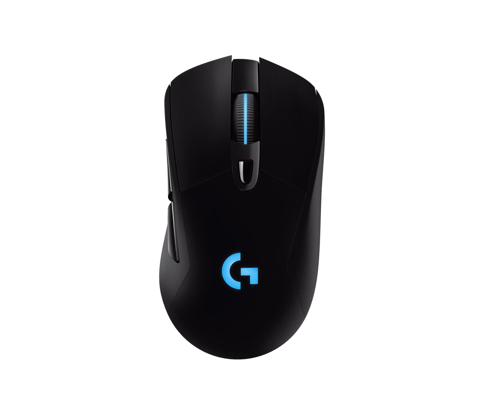 Logitech G703 LIGHTSPEED mouse in Black, top view