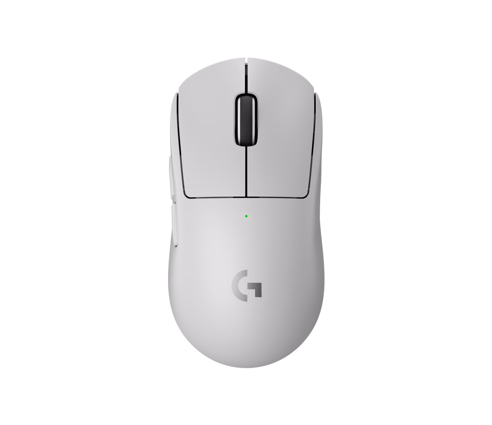 Logitech PRO X SUPERLIGHT 2 mouse in White, top view