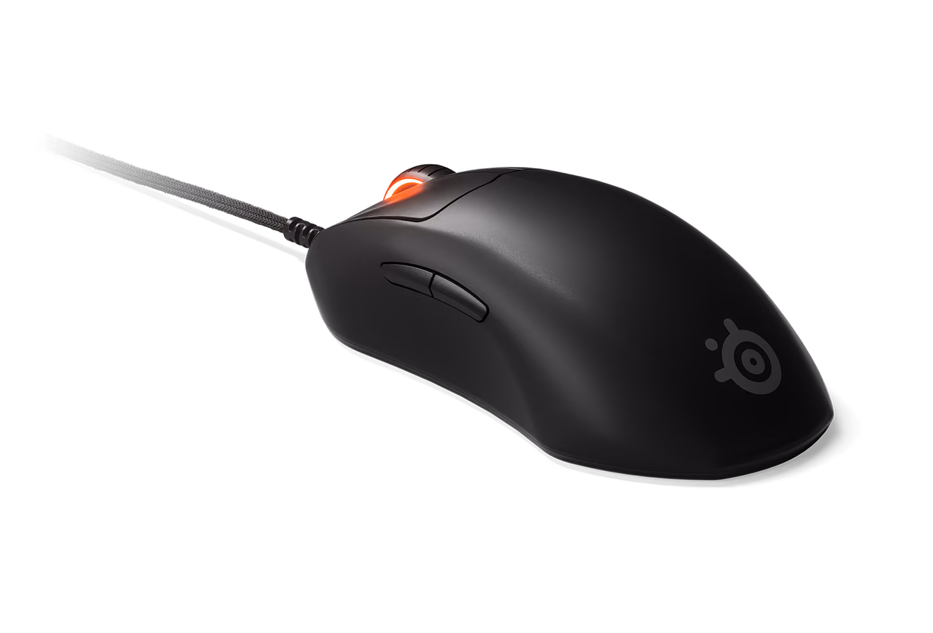 SteelSeries Prime+ mouse in Black, back view