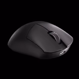Lamzu Paro Aurora mouse in Black, front view