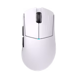 Lamzu Paro Aurora mouse in White, top view