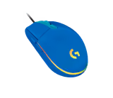 Logitech G203 LIGHTSYNC mouse in Blue, back view
