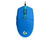 Logitech G203 LIGHTSYNC mouse in Blue, top view