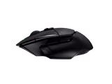 Logitech G502 X LIGHTSPEED mouse in Black, left side