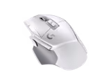 Logitech G502 X LIGHTSPEED mouse in White, back view