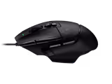 Logitech G502 X mouse in Black, left side