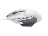 Logitech G502 X mouse in White, left side
