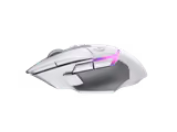 Logitech G502 X PLUS mouse in White, left side
