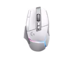 Logitech G502 X PLUS mouse in White, top view