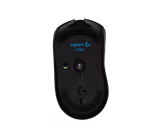 Logitech G703 LIGHTSPEED mouse in Black, underside