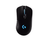 Logitech G703 LIGHTSPEED mouse in Black, top view