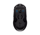 Logitech G903 LIGHTSPEED mouse in Black, underside
