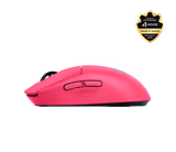 Logitech PRO 2 LIGHTSPEED mouse in Pink, left side