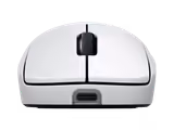 Logitech PRO 2 LIGHTSPEED mouse in White, front view