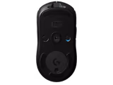 Logitech PRO mouse in Black, underside