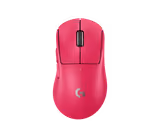 Logitech PRO X SUPERLIGHT 2 DEX mouse in Pink, top view
