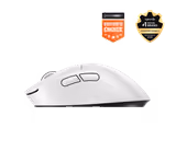 Logitech PRO X SUPERLIGHT 2 DEX mouse in White, left side