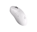 Logitech PRO X SUPERLIGHT 2 DEX mouse in White, left side