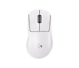 Logitech PRO X SUPERLIGHT 2 DEX mouse in White, top view