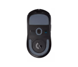 Logitech PRO X SUPERLIGHT 2 mouse in Black, underside