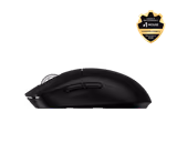 Logitech PRO X SUPERLIGHT 2 mouse in Black, left side