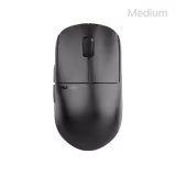 Pulsar X2H Medium mouse in Black, top view