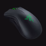 Razer DeathAdder Essential mouse in Black, back view