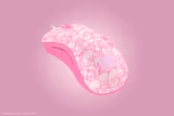 Razer DeathAdder Essential mouse in Hello Kitty and Friends Edition, back view