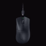 Razer DeathAdder V3 Pro mouse in Black, top view
