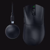 Razer DeathAdder V4 Pro mouse in Black, top view