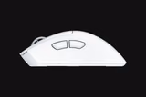 Razer DeathAdder V4 Pro mouse in White, left side