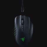 Razer Naga V2 Pro mouse in Black, top view