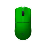 Razer Viper V4 Pro mouse in Esports Green Edition, top view