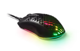 SteelSeries Aerox 3 2022 Edition mouse in Black, back view