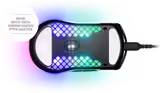 SteelSeries Aerox 3 2022 Edition mouse in Black, underside