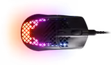SteelSeries Aerox 3 2022 Edition mouse in Black, top view