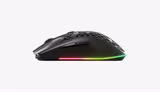 SteelSeries Aerox 3 Wireless 2022 Edition mouse in Black, left side