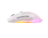 SteelSeries Aerox 3 Wireless Gen 2 mouse in Ghost, left side