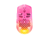 SteelSeries Aerox 3 Wireless Gen 2 mouse in Magenta Haze, top view