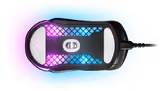 SteelSeries Aerox 5 mouse in Black, underside