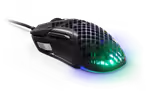 SteelSeries Aerox 5 mouse in Black, back view