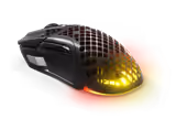 SteelSeries Aerox 5 Wireless mouse in Black, back view