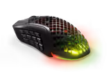 SteelSeries Aerox 9 Wireless mouse in Black, back view