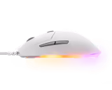 SteelSeries Rival 3 Gen-2 mouse in White, left side