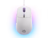 SteelSeries Rival 3 Gen-2 mouse in White, top view